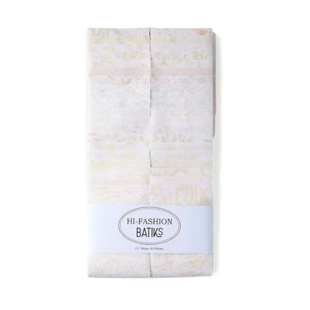 Cream Batiks Jelly Roll by Hi Fashion
